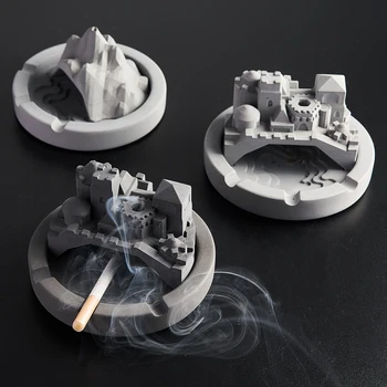 

Ashtray Cigar Weed Ash Tray Creative Designer Ashtrays Gift for Boyfriend Living Room Table Accessories Restaurant Trays