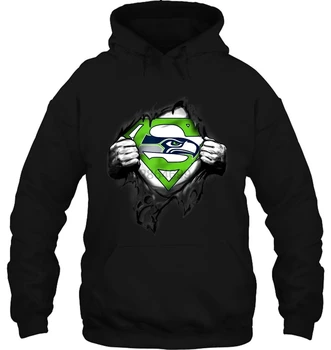 

Superhero Football Seattle Seahawk Inside Me Women Streetwear men women Hoodies Sweatshirts