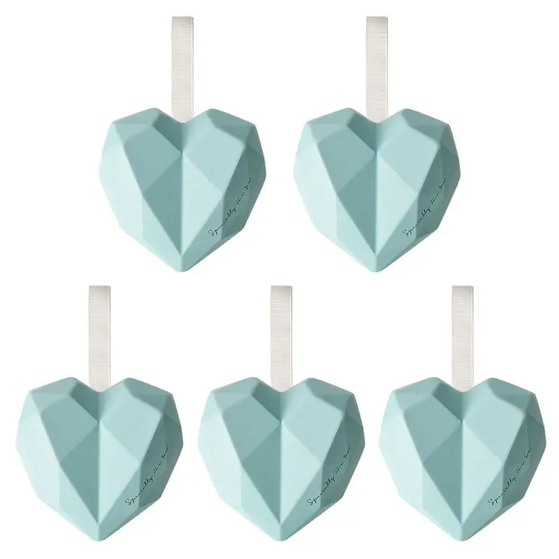 Light Blue 5 шт. Ювелирная монета в форме сердца с бриллиантами, контейнер для хранения банок, чехол, жестяная коробка, держатель для конфет, Подарочная коробка, свадебный подарок - Цвет: Light Blue