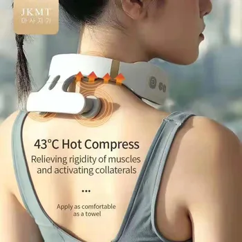 

TutewElectric Pulse Back and Neck Massager Far Infrared Heating Pain Relief Tool Health Care Relaxation