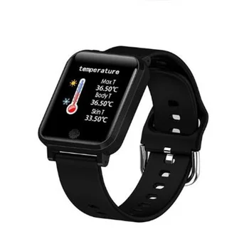 

Waterproof Sport Smart Watch With Body Temperature Measurement Sleep Heart Rate Monitoring Passometer Smartwatch Health Watches
