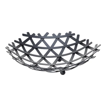 

Creative Nordic Wrought Iron Fruit Basket Simple Drain Hollow Snack Storage Tray Fruit Vegetable Storage Holder