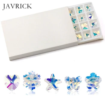 

28Pc Austria Crystal Butterfly Heart Bear Starfish AB Clear Beads Craft Tool DIY Pendant Accessories Jewelry Making Tool