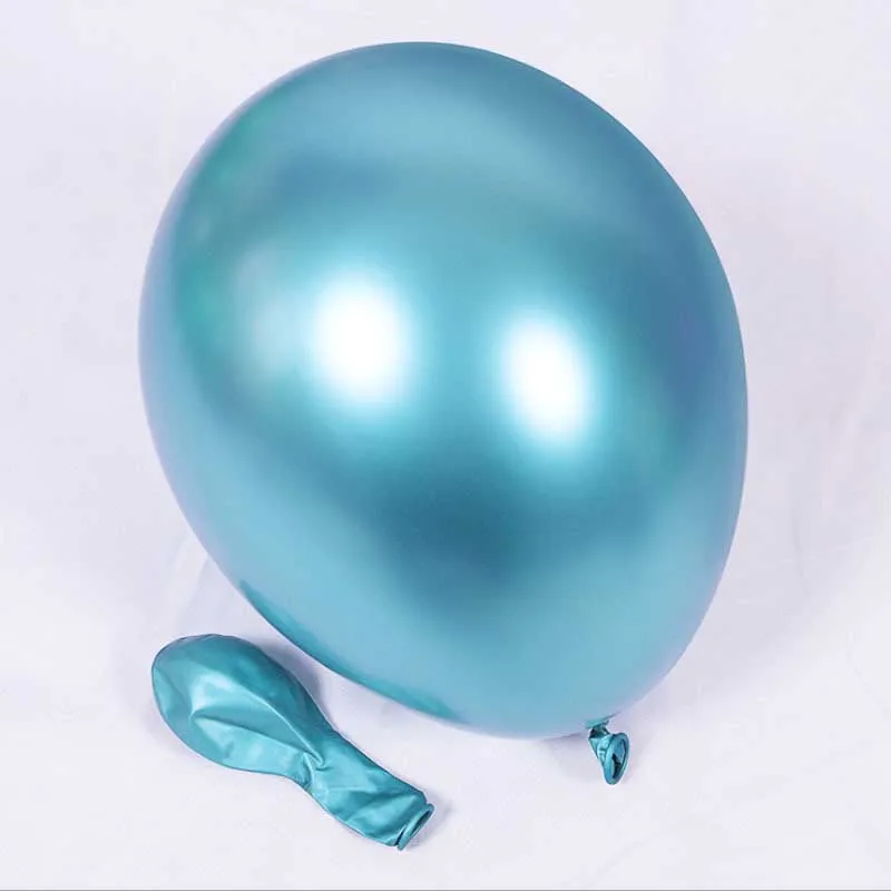 12 дюймов плотные воздушные шары на день рождения металлический цветной латекс шарик для дня рождения вечерние украшения Детские воздушные шары для дня рождения Balon - Цвет: Blue