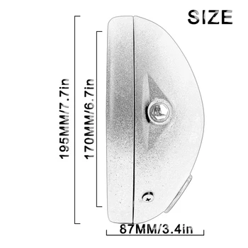 

Matte black Headlight Lamp Housing Steel 7 inch Motorcycle Accessories