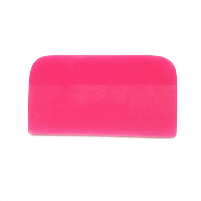 부드러운 고무 스퀴지 색조 도구 10x5.5cm, 핑크 스크레이퍼 유리 워터 와이퍼 자동차 스타일링 스티커 액세서리 창 필름 카드 스퀴지