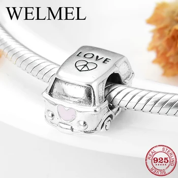 

Fashion Simple 925 Sterling Silver Wedding car Bead Love for Jewelry Making Fit Pandora Charms Bracelet Bangles DIY Gift