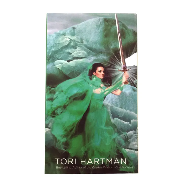 Cartas de Tarot del Chakra con guía iluminada, juego de adivinación de la vida potente, Tori, Hartman, 78 Uds.