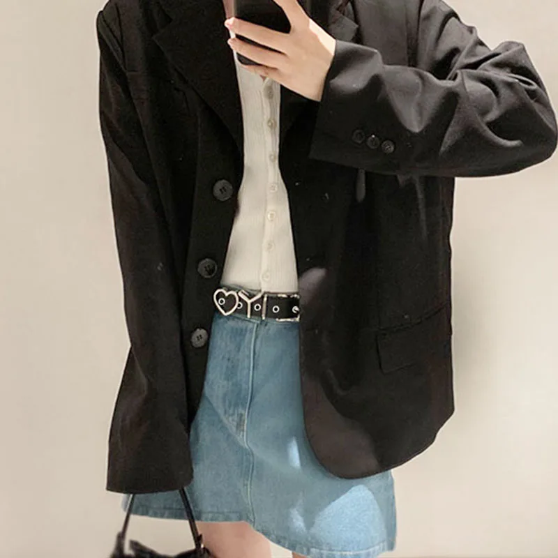 

Korean Fashion Women PU Leather Belts Metal Heart Letter Pin Buckle Waist Straps Ladies Girl Jeans Trouser Decorative Waistband