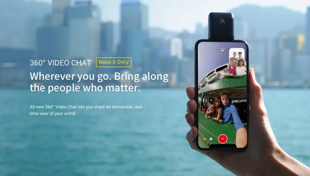 Insta360 Nano S 4K 360 VR видео панорамная камера 20 Мп фото для iphone X XS XR для iphone 7 8 6 серии