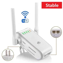 New 2.4GHz WiFi Repeater Wireless 300Mbps Extender WPS Encryption wi fi Router Dual External Antenna Booster Signal Amplifier
