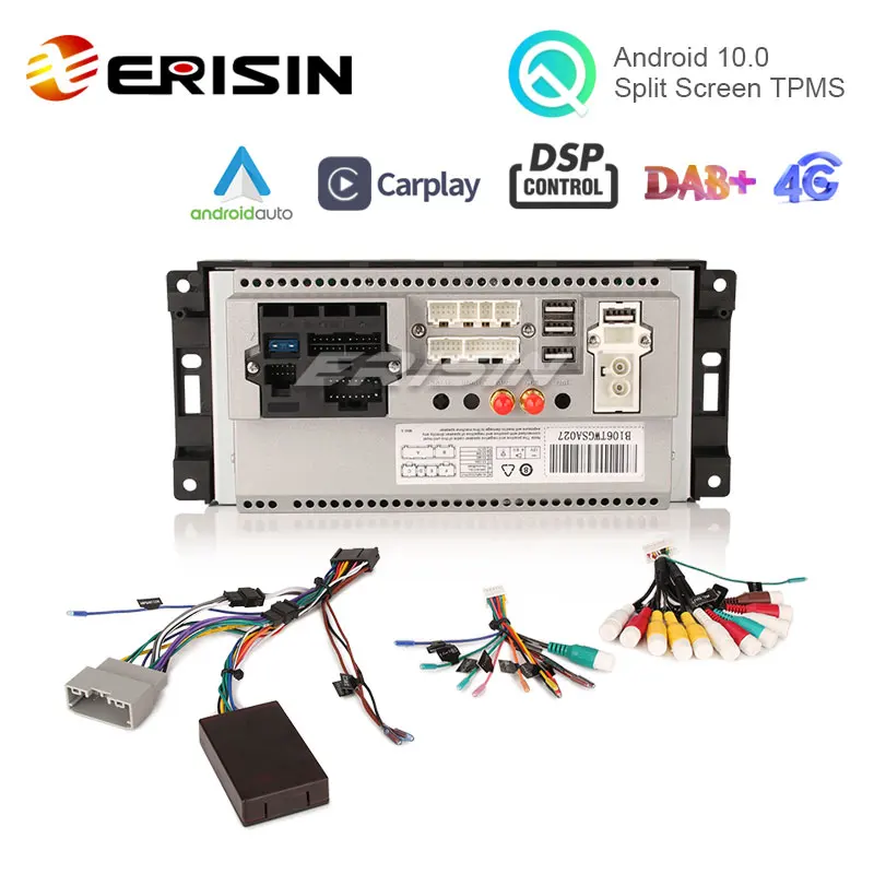 Erisin ES8176J 7 "PX5 Android 10 0 автомобильная стереосистема DSP CarPlay и Авто GPS TPMS DAB + 4G для Jeep