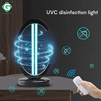 

230V 220V 38W UVC Disinfection Lamps Sterilizer Ozone Household Ultraviolet Lamp Remote Control Kill Virus Mite Germicidal Light