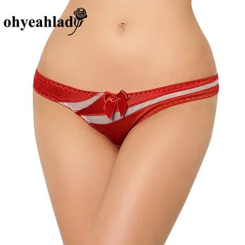 

Ohyeahlady Womens See Through Transparent Panties Super Deal Sexy Underwear Panties Big Size With Bow Panties For Sexy PJ5097
