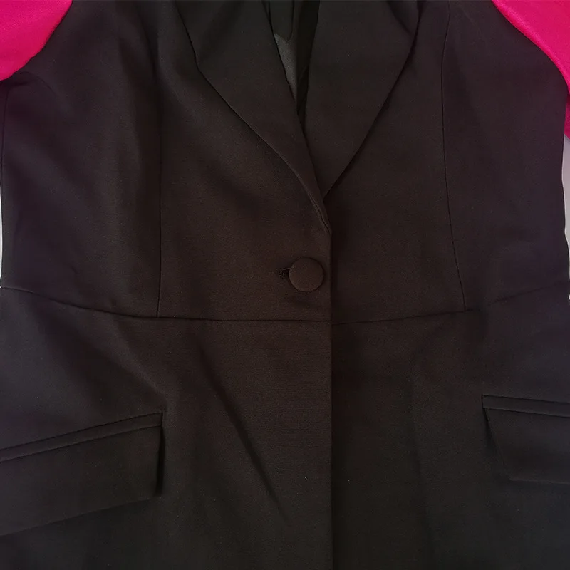 OMIKRON Новая мода Осень Зима Винтаж 3D Цветы рукава черный тонкий блейзеры пальто верхняя одежда женская куртка повседневная Уличная