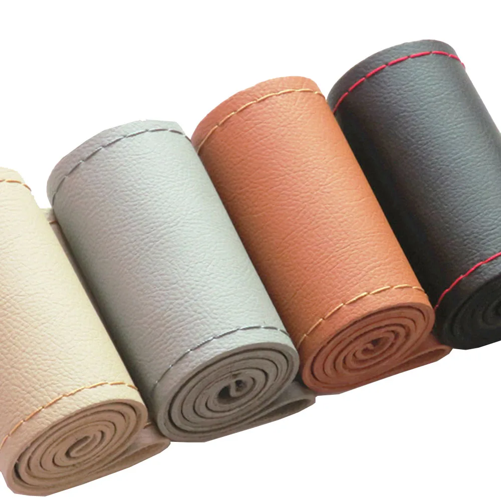 Car Steering Wheel Cover 15 Inch/38 cm Soft Artificial Leather