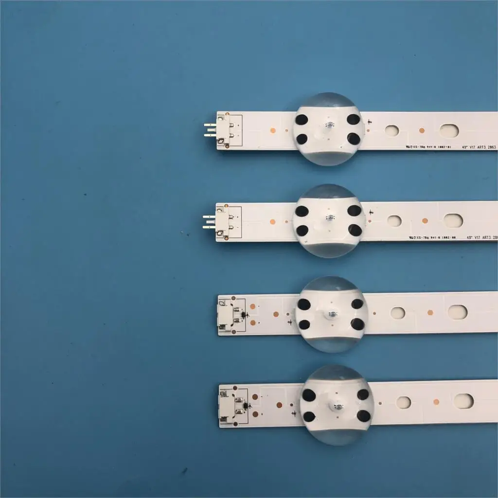 1020 мм Новый комплект 4 шт. светодиодный полосы для LG 49UV340C 49UJ6565 49UJ670V V17 49 R1 L1 ART3 2862 2863