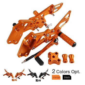 

H2CNC Motorcycle Rear Set Racing Footrest Kit Front Foot Pegs Foot Control FOR KTM RC 125 200 390 2014-2020
