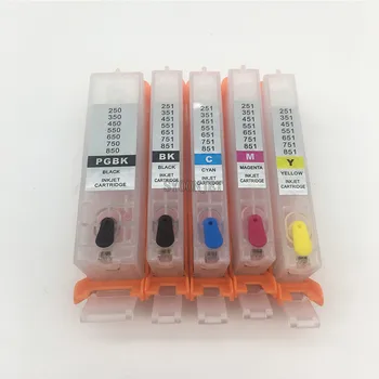 

5color PGI-450 CLI-451 Refill Ink Cartridge for Canon PIXMA IP7240 MG5440 MG5540 MG6440 MG6640 MG5640 MX924 MX724 IX6840 Printer
