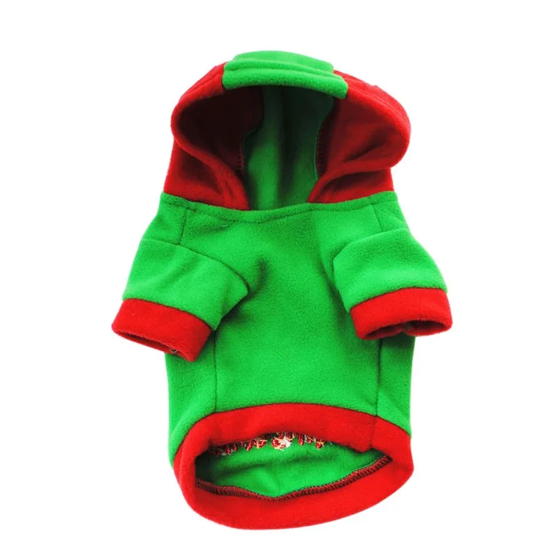 

Merry Christmas Dog Clothes Red/Green Coat Pattern Puppy Pet Dog Tree Winter Xmas Clothes Cute Coat