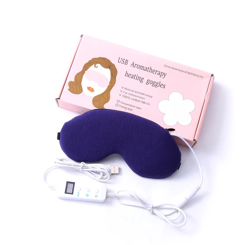 

USB Far Infrared Heating Eye Mask Help Sleep Relieve Eye Fatigue Massage Health Care Tool