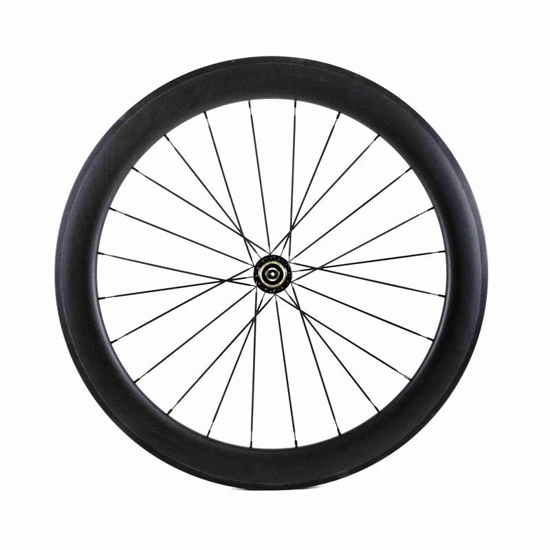 Customized carbon wheels new 60mm with Powerway R36 hubs 700c width 25mm rims clincher tubular wheels for Road Bike
