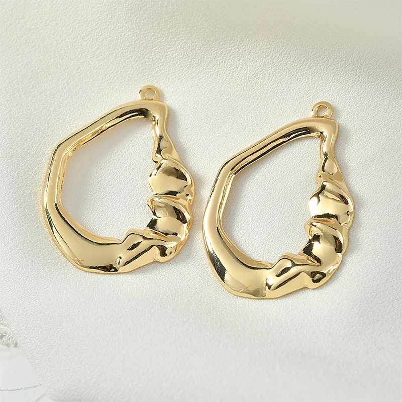 Медь покрытая 18 К настоящий золотой цвет высокого класса абстрактный Чувство