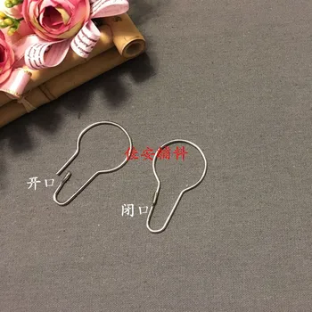 

Metal Gourd Hook Shower Curtain Ring men lian gan Curtain Accessories Bracelet Expansion Link with Ring