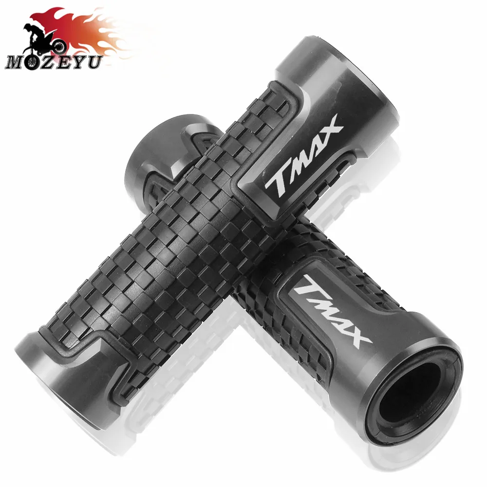 Рукоятка мотоцикла CNC 22 мм 7/8 ''Руль Ручки комплект ручки для Yamaha TMAX T-MAX500 530 TMAX 530 DX SX - Цвет: Серый