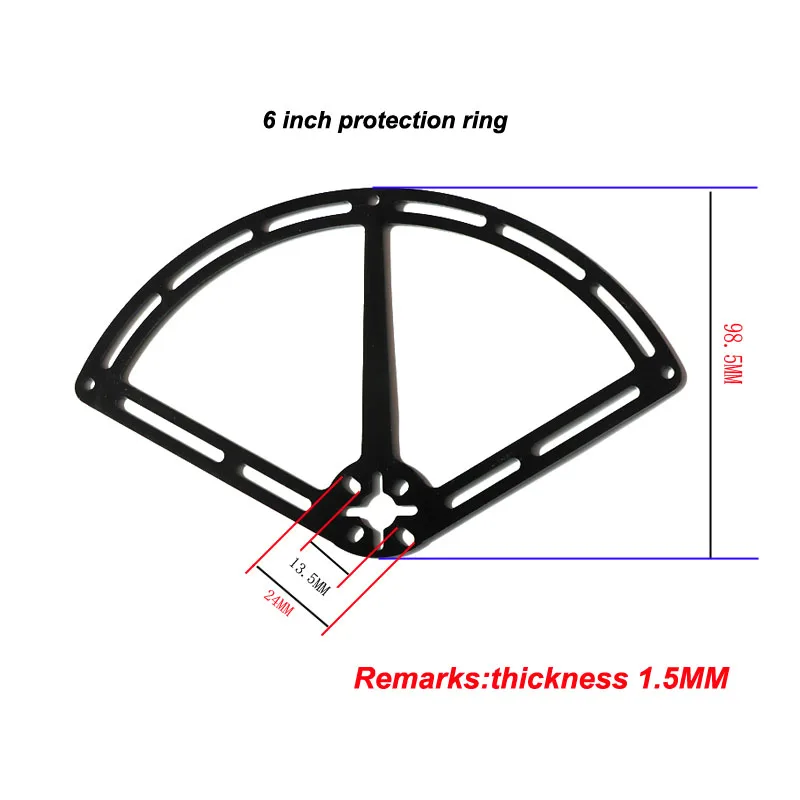 3/6/8 дюймовый пропеллера Защита Анти-столкновения кольцо гоночный Квадрокоптер Дрон мотор протектор для 140 250 300 330 380 стеллаж для выставки товаров