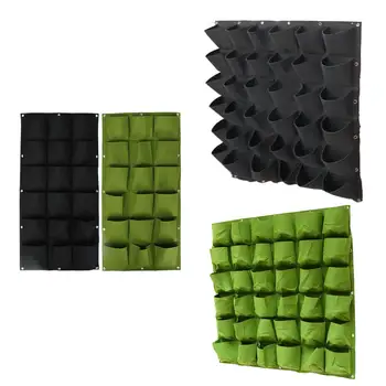 

18/36 Pockets Wall Hanging Plant Growing Bags Green Plant Grow Planter Vertical Garden Living Bag Door Wall Hanging Storage Bag