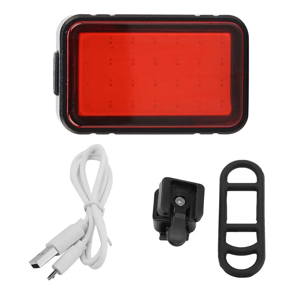 Bicycle LED Light USB Rechargeable Bicycle Smart Taillight Night Cycling Safety Warning Taillight Brake Seatpoat Lamp