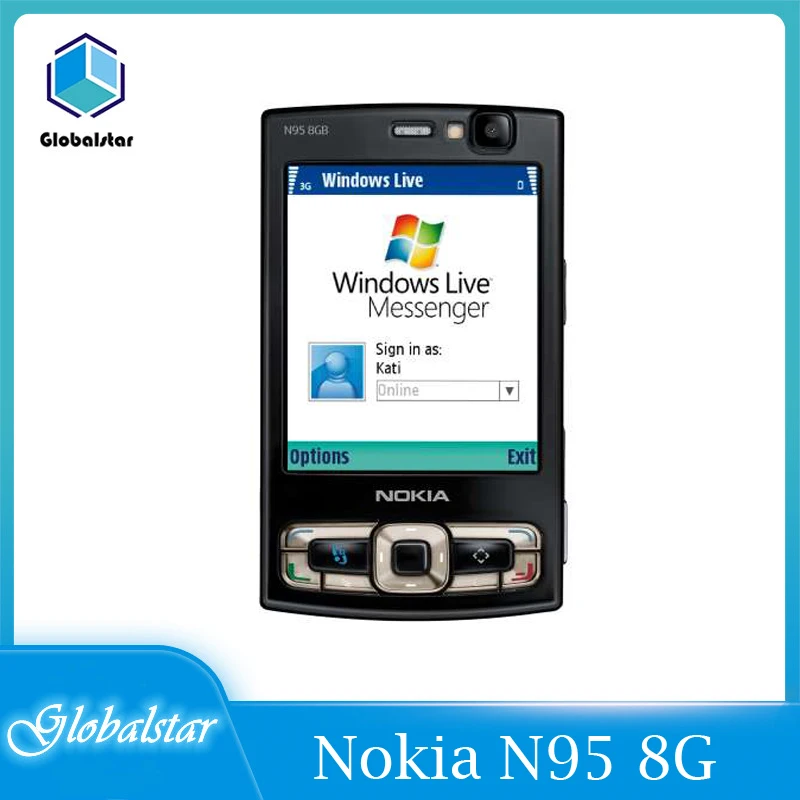 Gran oferta Nokia-smartphone N95 8G, móvil renovado, Original, 8G, GSM, 3G, red WIFI, cámara de 5MP, 2,8 ", 1 año de garantía, Envío Gratis mmQKMDpzONL