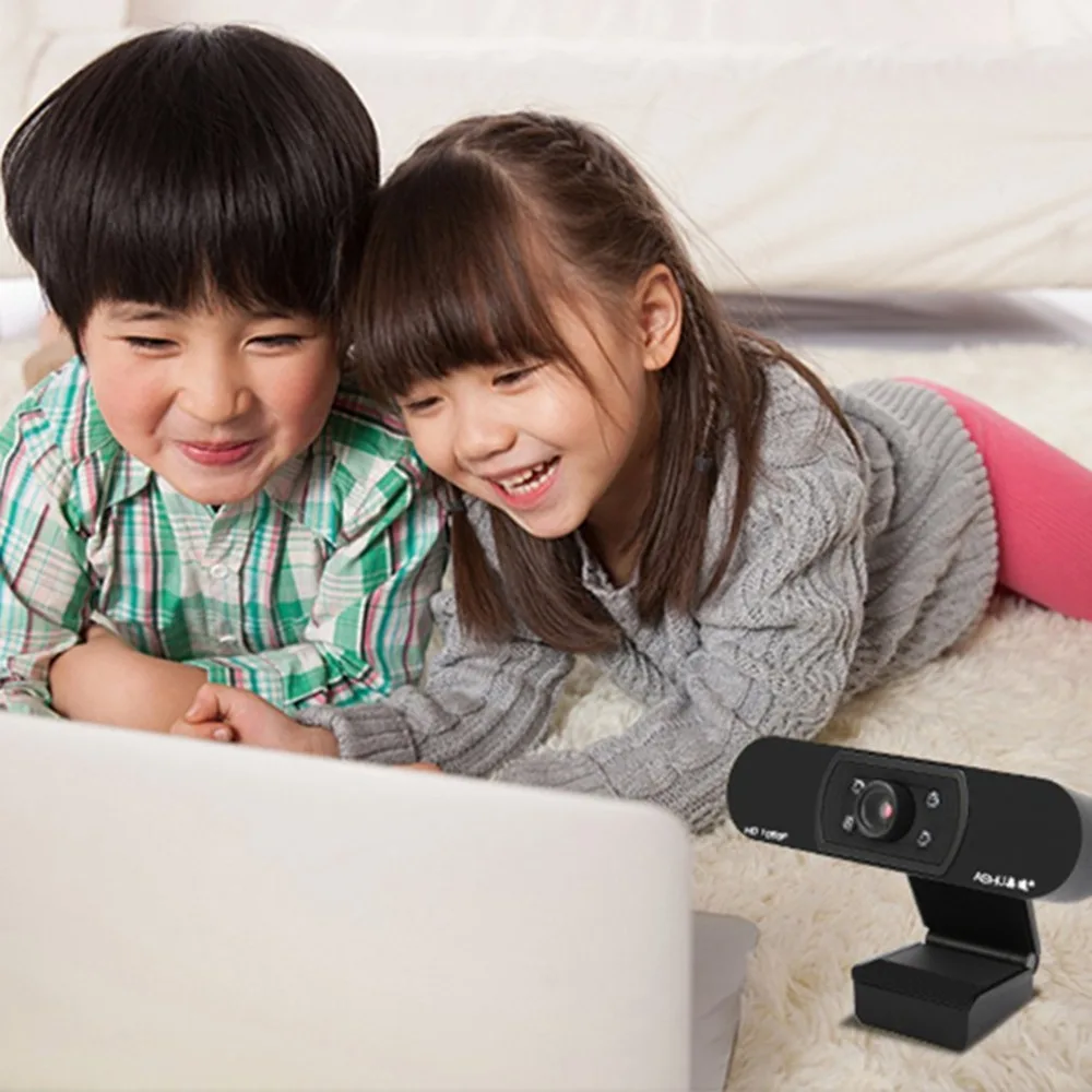 1080P USB2.0 Web Camera Wide Compatibility Auto Focus Computer Laptop Webcams Camera With Noise Reduction Microphone