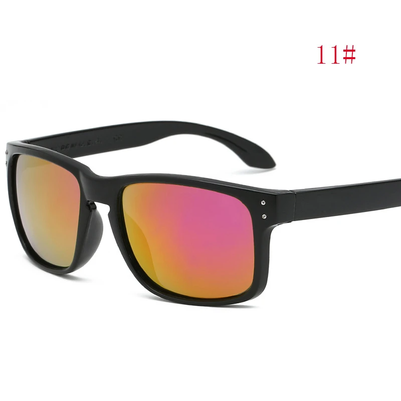Новинка, модные квадратные солнцезащитные очки с О-образным вырезом для мужчин и женщин, классические винтажные очки для спорта и путешествий, роскошные O брендовые солнцезащитные очки UV400 - Цвет линз: 11