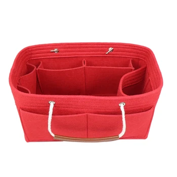 

Felt Cosmetic Bag Tote Bag Storage Bag, Neverfull MM GM PM Speedy Wallet Inserted in Le Pliage Bag