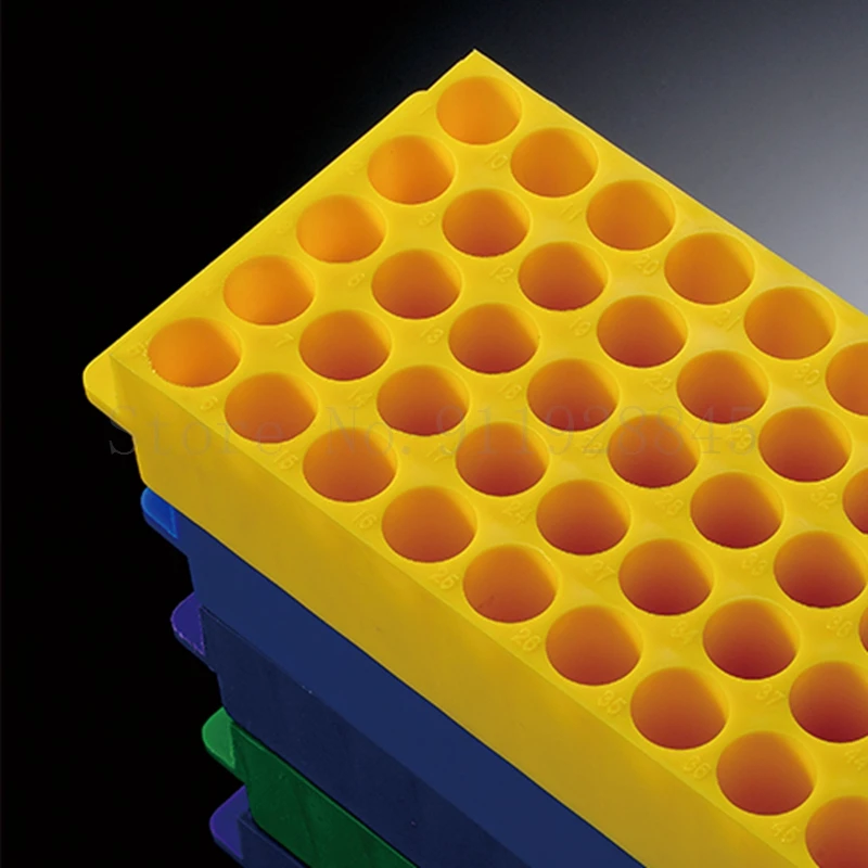 1PC Lab 80holes Plastic 0.2ml / 1.5ml / 2ml Double Side Reversible Different Holes Pipe Holder Centrifuge Tube Rack
