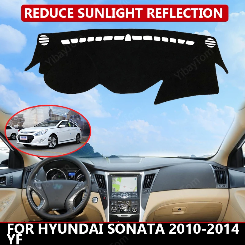 

Крышка приборной панели автомобиля для Hyundai Sonata 2010-2014 YF, коврик, защита от солнца, коврик для приборной панели, коврик, Автомобильный Ковер