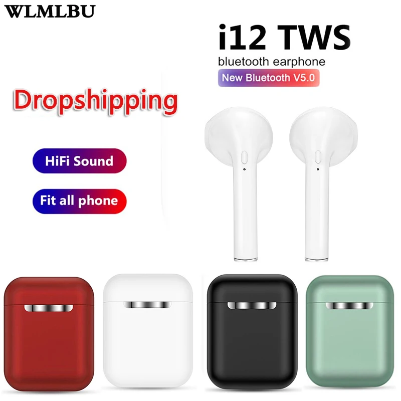 i9s i12 Tws Bluetooth Earphone Wireless Earbuds Hands Free Business Touch Key Sport Headset Bluetooth Music For Smart Phone|Bluetooth Earphones & Headphones| - AliExpress