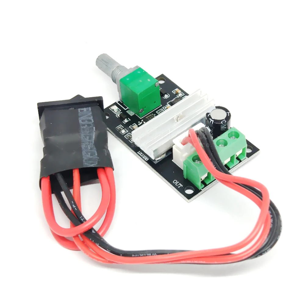 

6V 12V 24V 28V 3A 80W DC Motor Speed Controller (PWM) Speed Adjustable Reversible Switch 1203BB dc Motor Driver Reversing