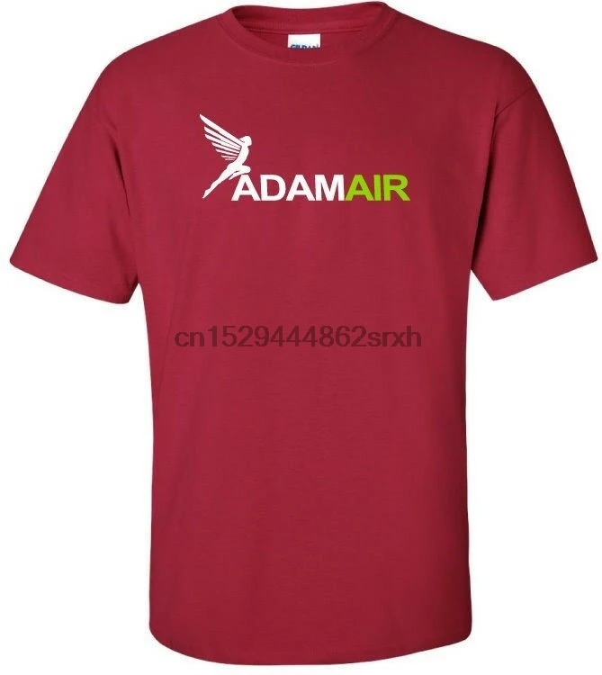 Испорченная индонезийская футболка с винтажным логотипом Adam Air | Мужская одежда