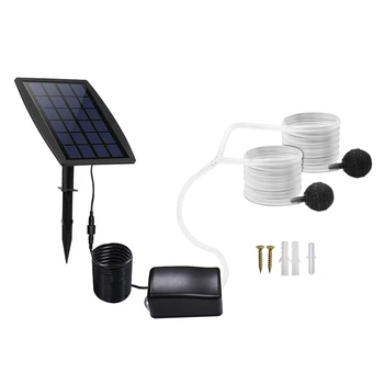 

Solar Powered/DC Charging Water Mini Aquarium Air Pump Plant Fish Tank Oxygen Air Compressor Aerator Air Flow Maker Oxygen Pump