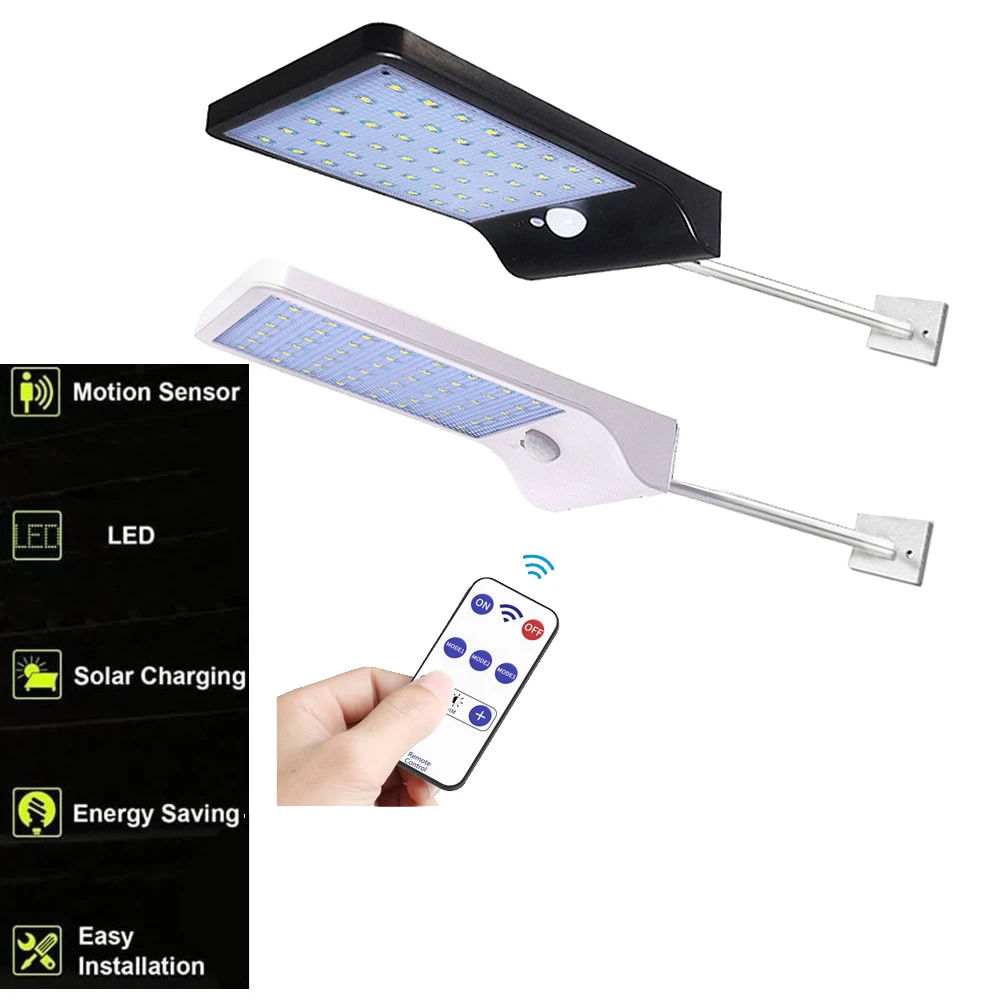 

remote 36 LED Solar Light Outdoor Decor Waterproof PIR Motion Sensor street spot flood Wall Lamp For Outdoor Yard Garden garage