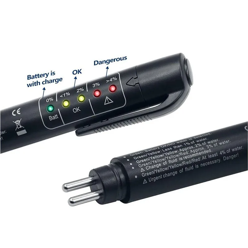 Professional Accurate Brake Fluid Tester Pen Car Auto Oil Moisture Liquid 5 LED Digital Tester Car Testing Tool For all Cars