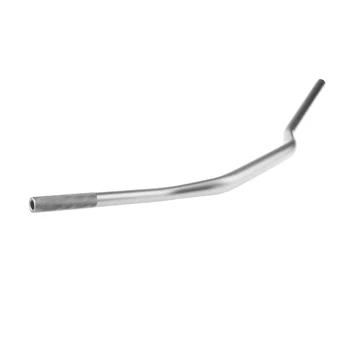 

Motorcycle Handlebar 28mm Black For Bobber Cruiser Cafe Racer Bike Silver