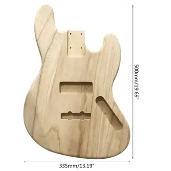 

Polished Wood Electric Guitar Barrel DIY Maple Guitar Body for JB Style Bass W91C