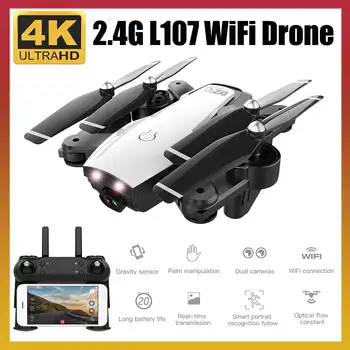 

Mini Drone 4K Quadcopter with Camera Foldable Dron Optical Flow Quadrocopter RC Helicopter Toys For Kids Gift L107 VS SG906