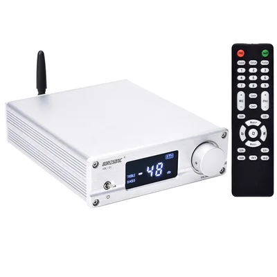 VOL-01 Hi-Fi NJW1194 Bluetooth 5,0-aptx получать дистанционного предусилитель распределительный щит на 5 кабель для подключения аудиоусилителя-усилитель с светодиодный дисплей - Цвет: Серебристый