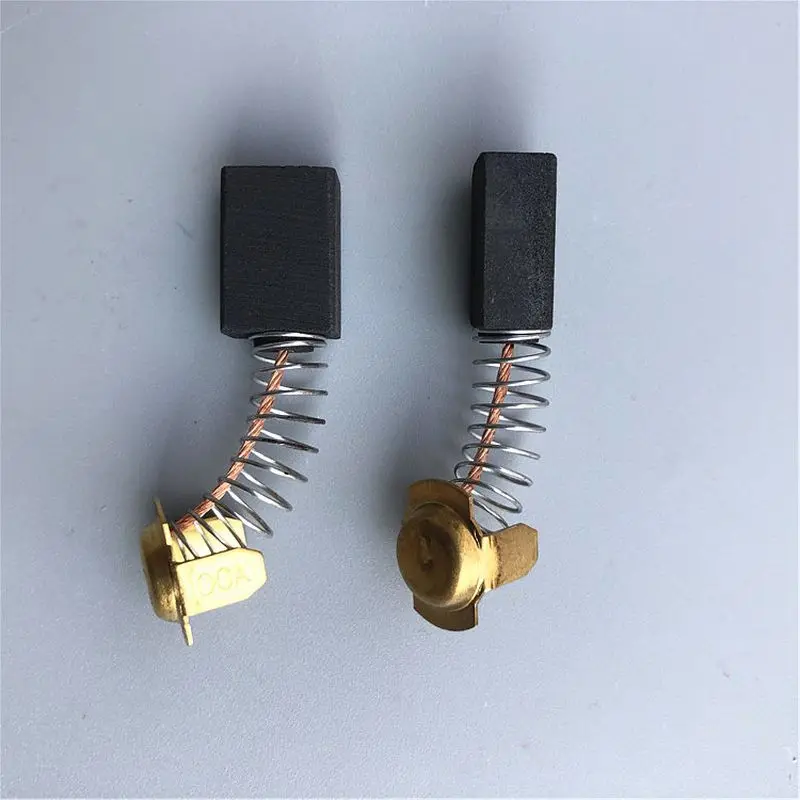2pair 4pcs 7x11x15mm Black Carbon Brush with Spring Copper Pad Electric Motors Brush for Polishing Machine Angle Grinder flytec 2011 5 generation intelligent fishing bait rc boat with double motors 500m rc distance three batteries