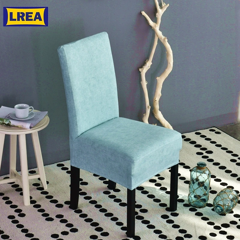 

Universal water blue Integral Elastic Chair Cover European-style pastoral landscape Household Hotel Chair Cover